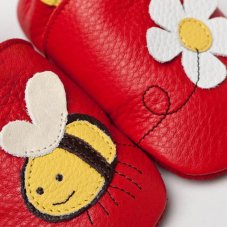 Botky s měkkou podrážkou se včelkou a kytkou Liliputi