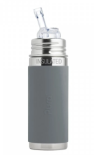 Pura kojenecká TERMO láhev 260 ml - šedá PURA