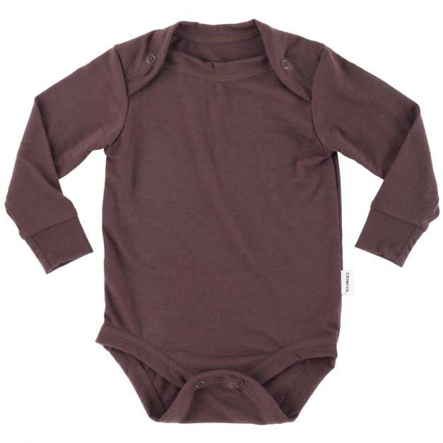 Merino body tenké dlouhý rukáv jednobarevné Crawler - Barva: Tyrkysová, Velikost: 56-62/68