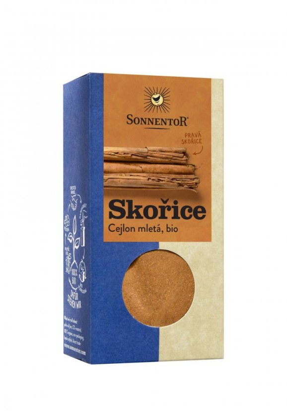 Skořice (druh Cejlon), mletá, jemná 40 g SONNENTOR