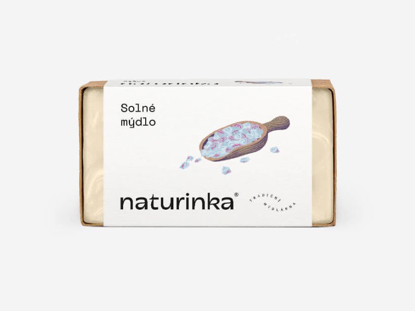 Mýdlo solné Naturinka - Varianta: 55 g v obalu