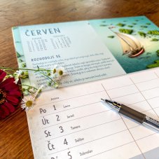 Rodinný kalendář 2026 Duhová kočka