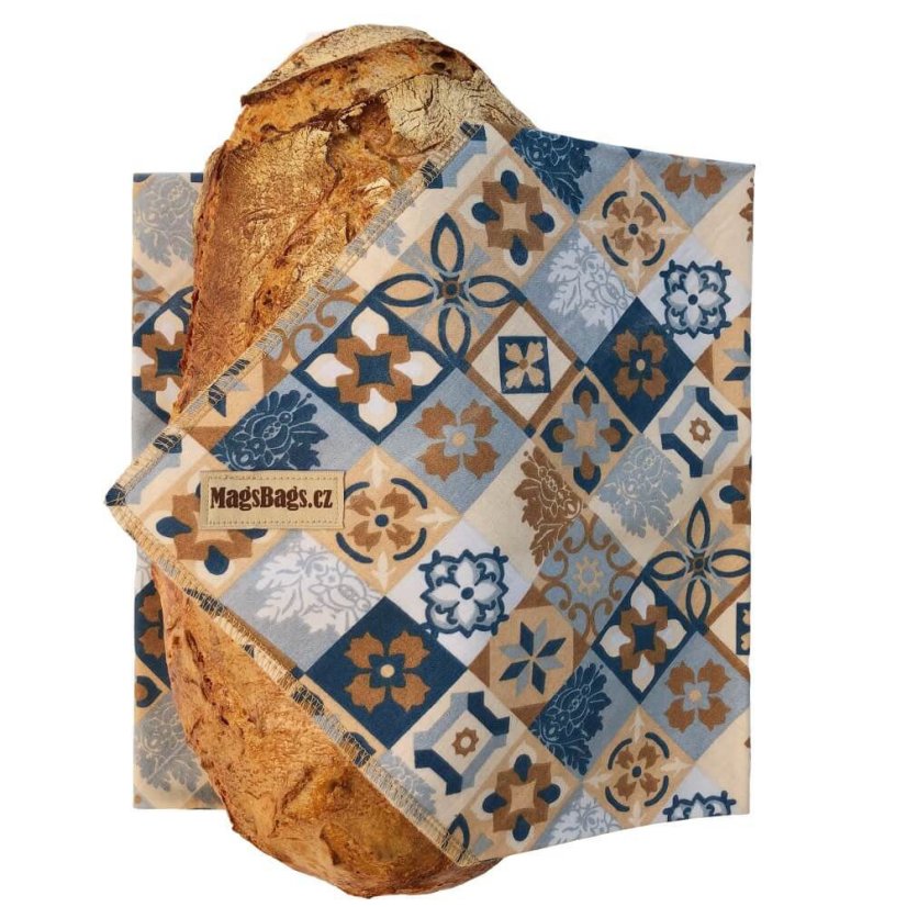 Chlebousek MagsBags - Varianta: Modré akvarelové květy
