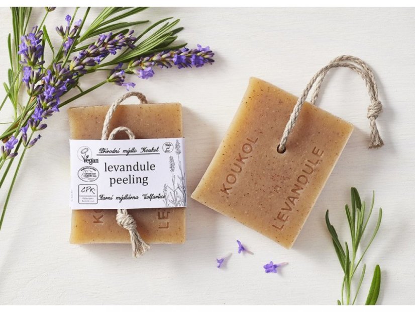 Mýdlo levandule peeling 90 g Koukol