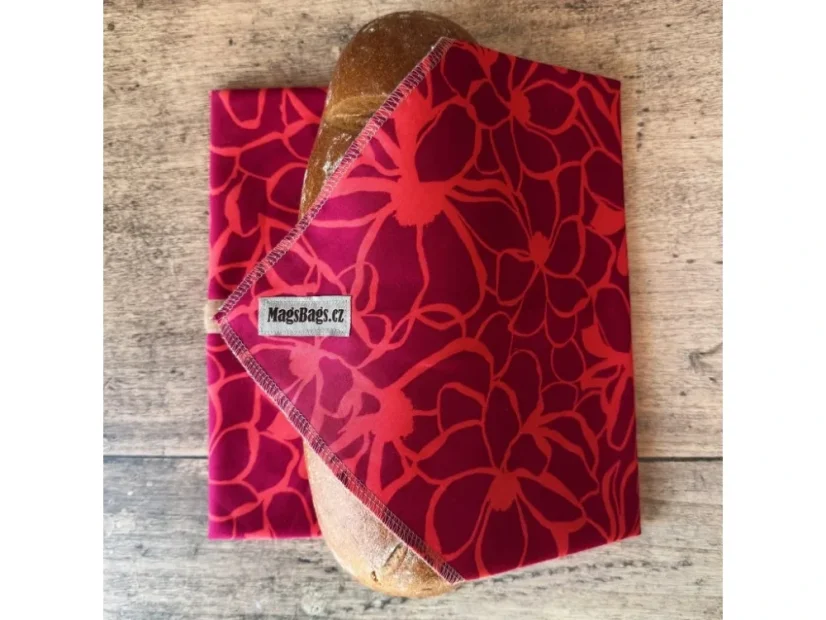 Chlebousek MagsBags - Varianta: Modré akvarelové květy