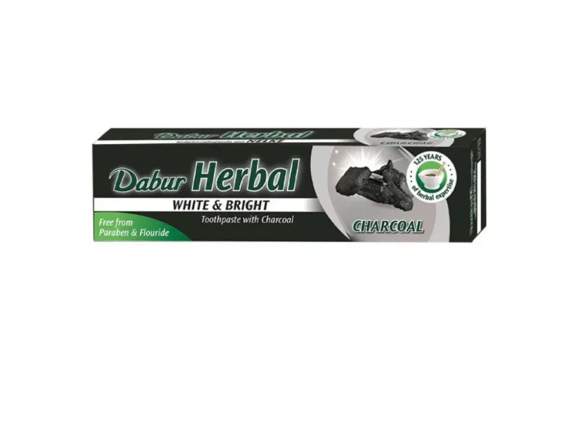 Bělicí zubní pasta s Aktivním uhlím, 100 ml / 130 g, Dabur