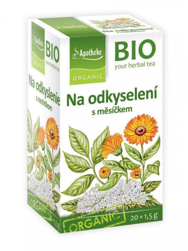 Na odkyselení čaj s měsíčkem 20 x 1,5 g APOTHEKE