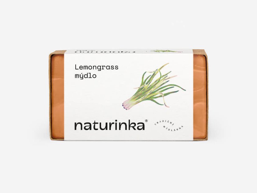 Mýdlo lemongrass Naturinka - Varianta: 55 g v obalu