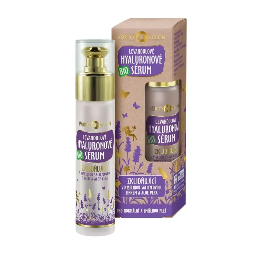 Bio Zklidňující Levandulové hyaluronové sérum 50 ml Purity Vision