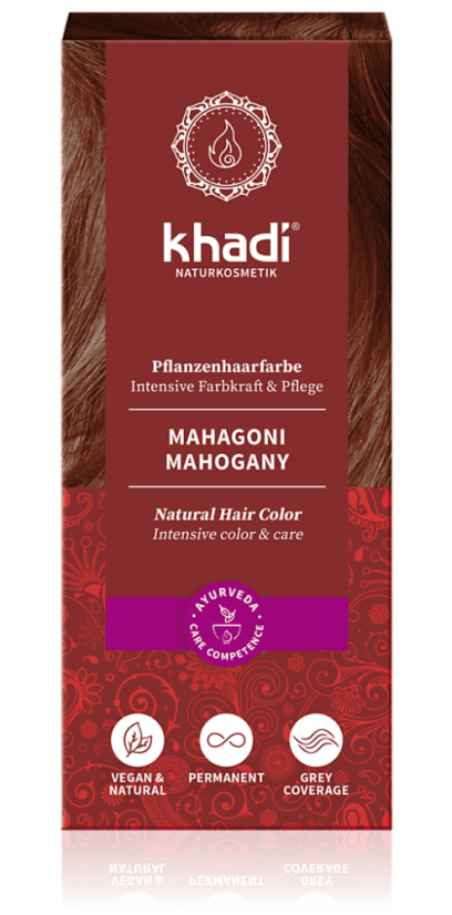 MAHAGONOVÁ, rostlinná barva na vlasy 100 g KHADI