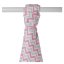 Bambusová osuška se vzory pro dívky 90x100cm XKKO - Barva: Baby Pink Cross