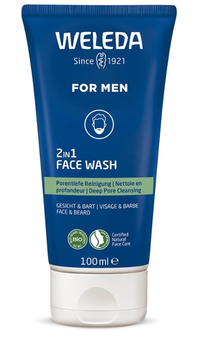 For Men 2v1 Čisticí gel na obličej a vousy 100 ml Weleda