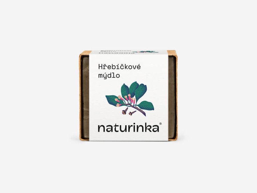 Mýdlo hřebíčkové Naturinka - Varianta: 55 g v obalu