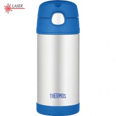 Dětská termoska s brčkem modrá Thermos