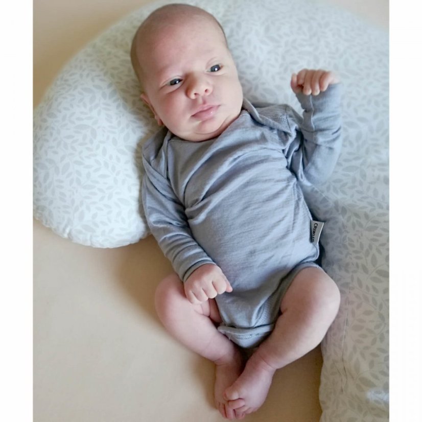 Merino body tenké dlouhý rukáv jednobarevné Crawler - Barva: Tyrkysová, Velikost: 56-62/68