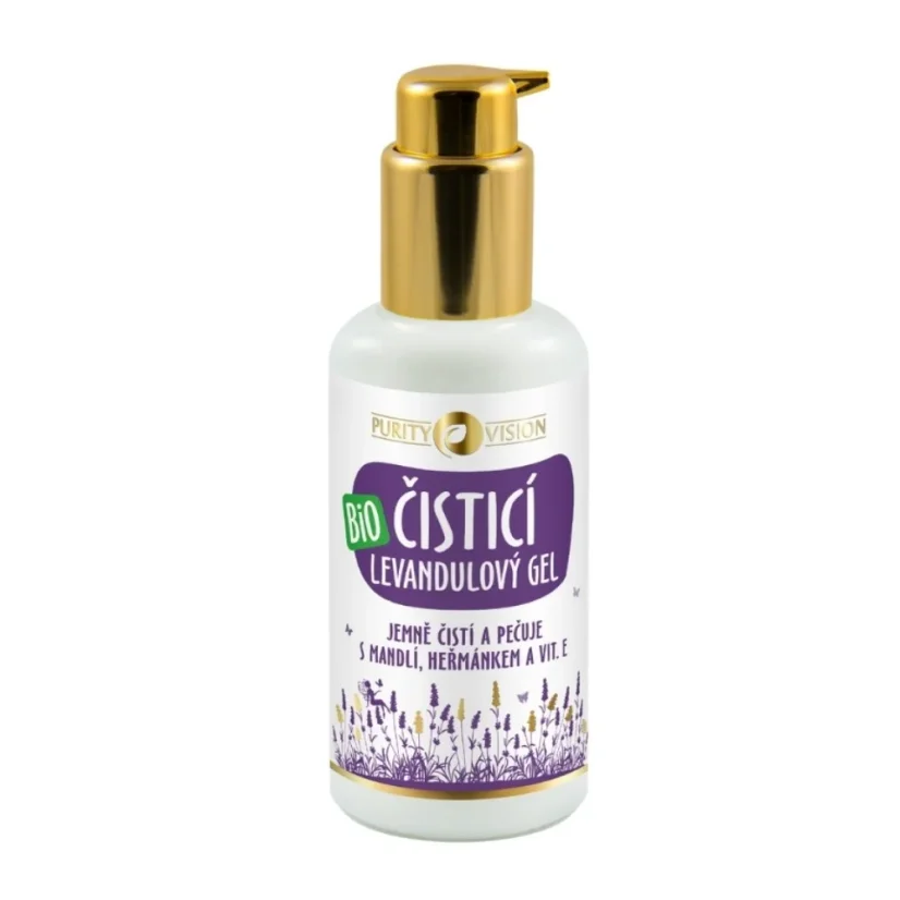 Bio Levandulový čisticí gel s mandlí, heřmánkem a vit. E 100 ml PURITY VISION