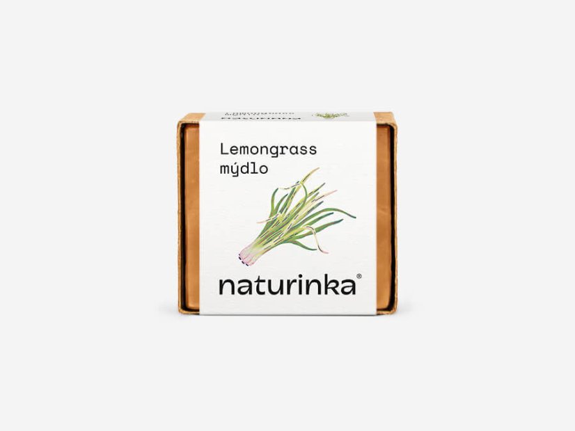 Mýdlo lemongrass Naturinka - Varianta: 55 g v obalu