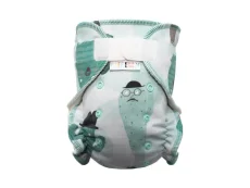 BIO Kalhotková plena s GOTS vel.S (2-6 kg) na suchý zip Breberky