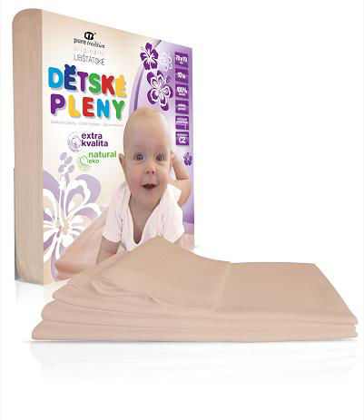 Libštátské pleny extra kvality NATURAL - Velikost: 70x70 cm