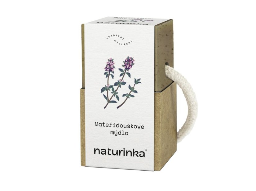 Mýdlo mateřídouškové Naturinka - Varianta: 220 g s provázkem