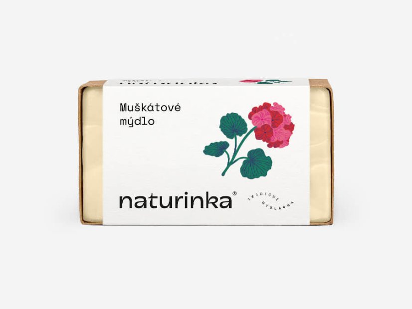 Mýdlo muškátové Naturinka - Varianta: 110 g bez obalu