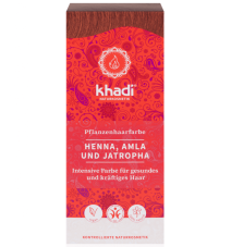 Rostlinná barva na vlasy Henna & Amla & Jatropha 100 g Khadi