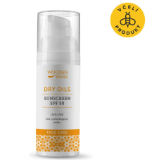 Opalovací krém na obličej Dry oils SPF 50, 50 ml Wooden Spoon
