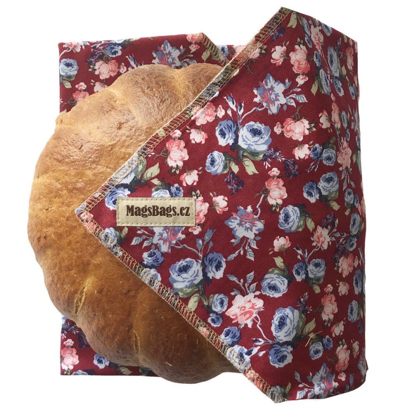 Chlebousek MagsBags - Varianta: Modré akvarelové květy