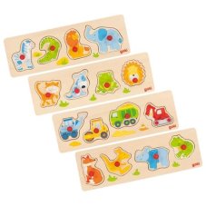 Puzzle s dřevěnými úchytkami Goki