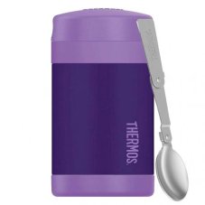 Dětská termoska na jídlo se lžící černá 470 ml Thermos