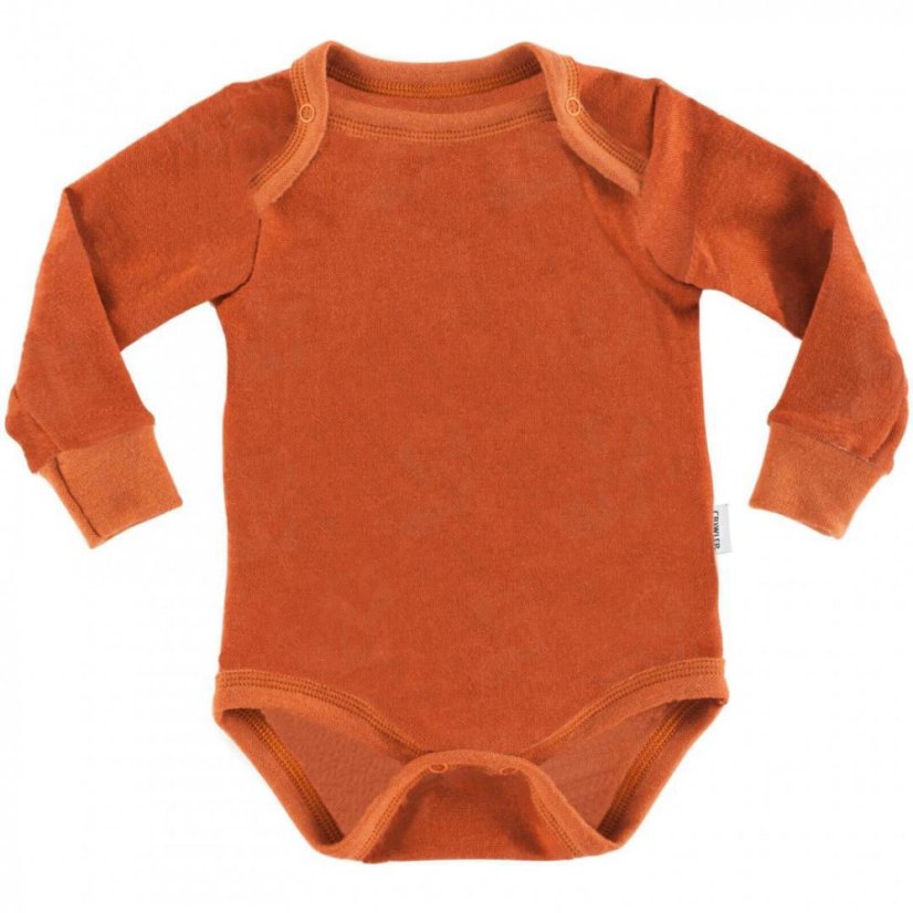 Merino body dlouhý rukáv jednobarevné Crawler