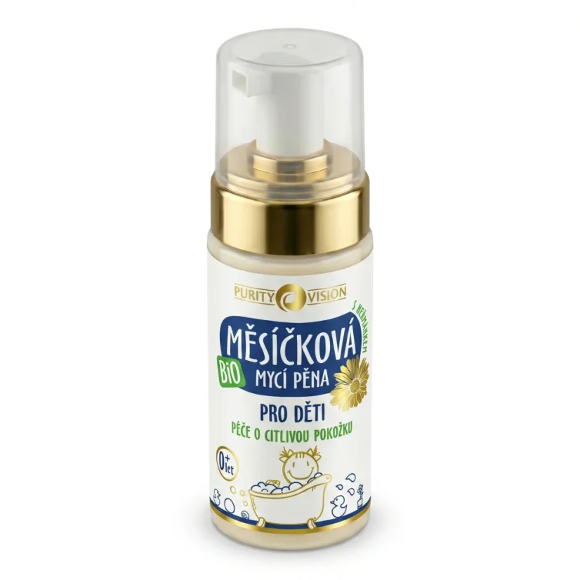 Bio Měsíčková mycí pěna pro děti 90 ml Purity Vision