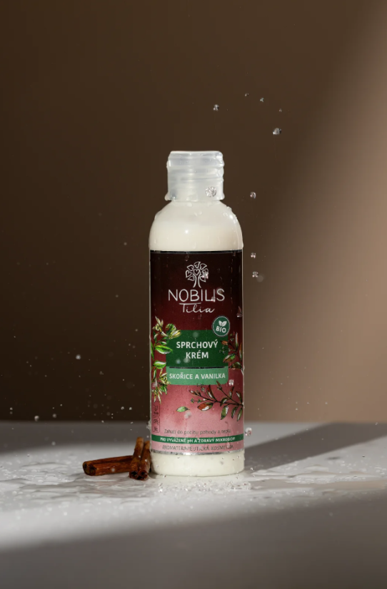 Sprchový krém Skořice a vanilka 200 ml Nobilis Tilia