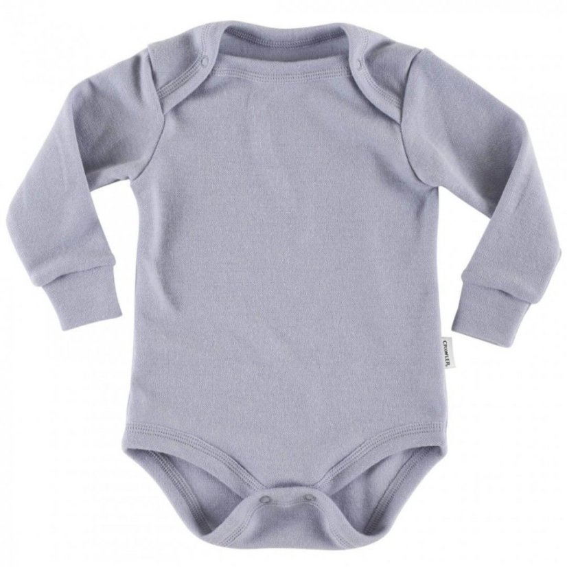 Merino body dlouhý rukáv jednobarevné Crawler