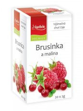 Brusinka a malina čaj 20 x 2g APOTHEKE