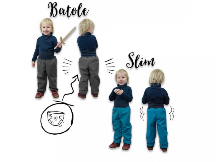 Batolecí softshellové kalhoty bez zateplení Modrozelená aqua autíčka Unuo