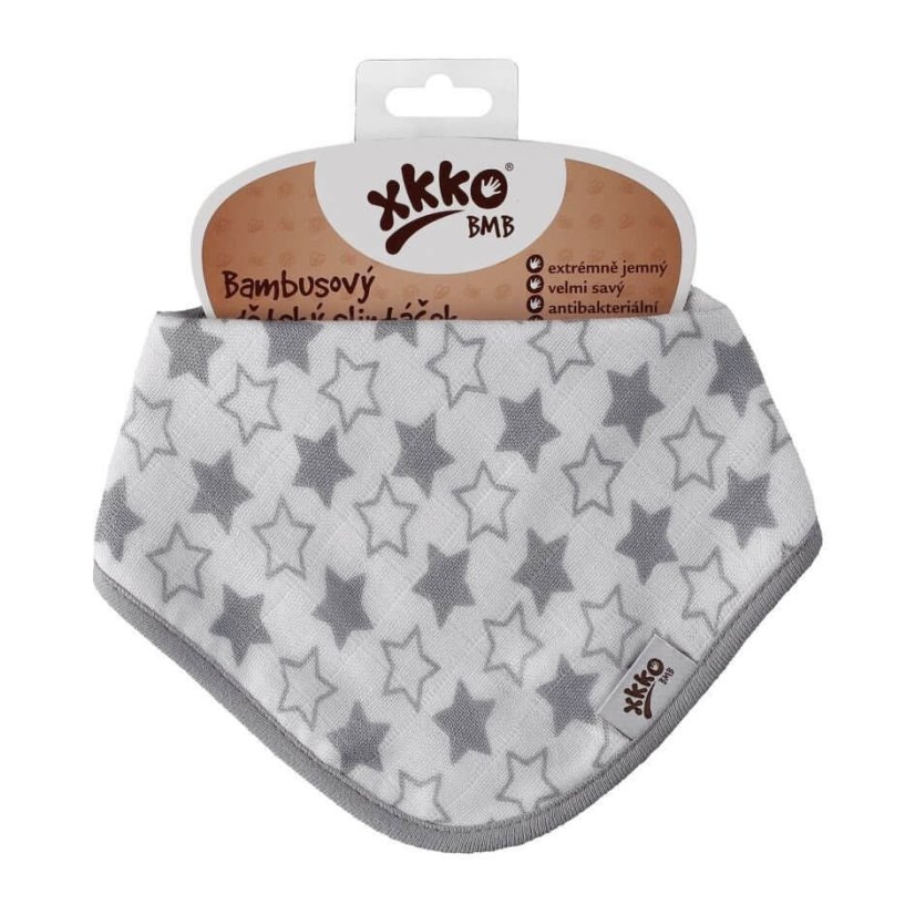 Bambusový slintáček/šátek se vzory XKKO - Barva: Watercolour Polka Dots