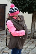 Kapsa fleece hnědá Kibi